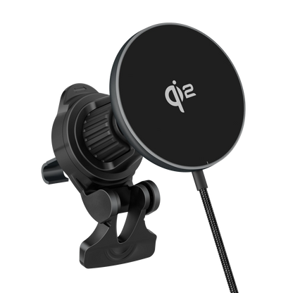 ELFESOUL 25W Qi2.2 Magnetic Wireless Car Charger Mount (360° Air Vent Stand) - ELFESOUL
