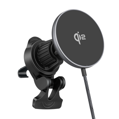 ELFESOUL 25W Qi2.2 Magnetic Wireless Car Charger Mount (360° Air Vent Stand) - ELFESOUL