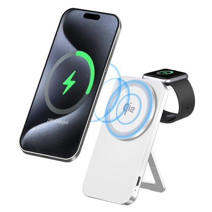 ELFESOUL Foldable 2-in-1 Magnetic Wireless Charger (Qi2 25W) - ELFESOUL