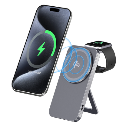 ELFESOUL Foldable 2-in-1 Magnetic Wireless Charger (Qi2 25W) - ELFESOUL