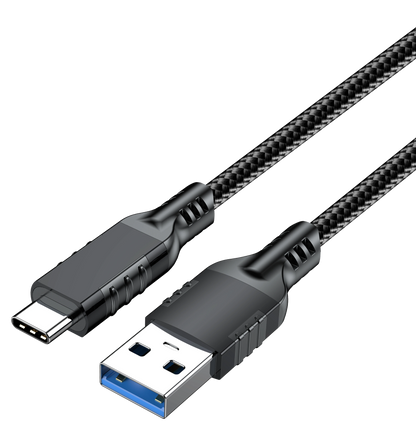 ELFESOUL USB 3.2 Gen 2 USB-A to USB-C Cable (10Gbps Data, 60W Fast Charging)