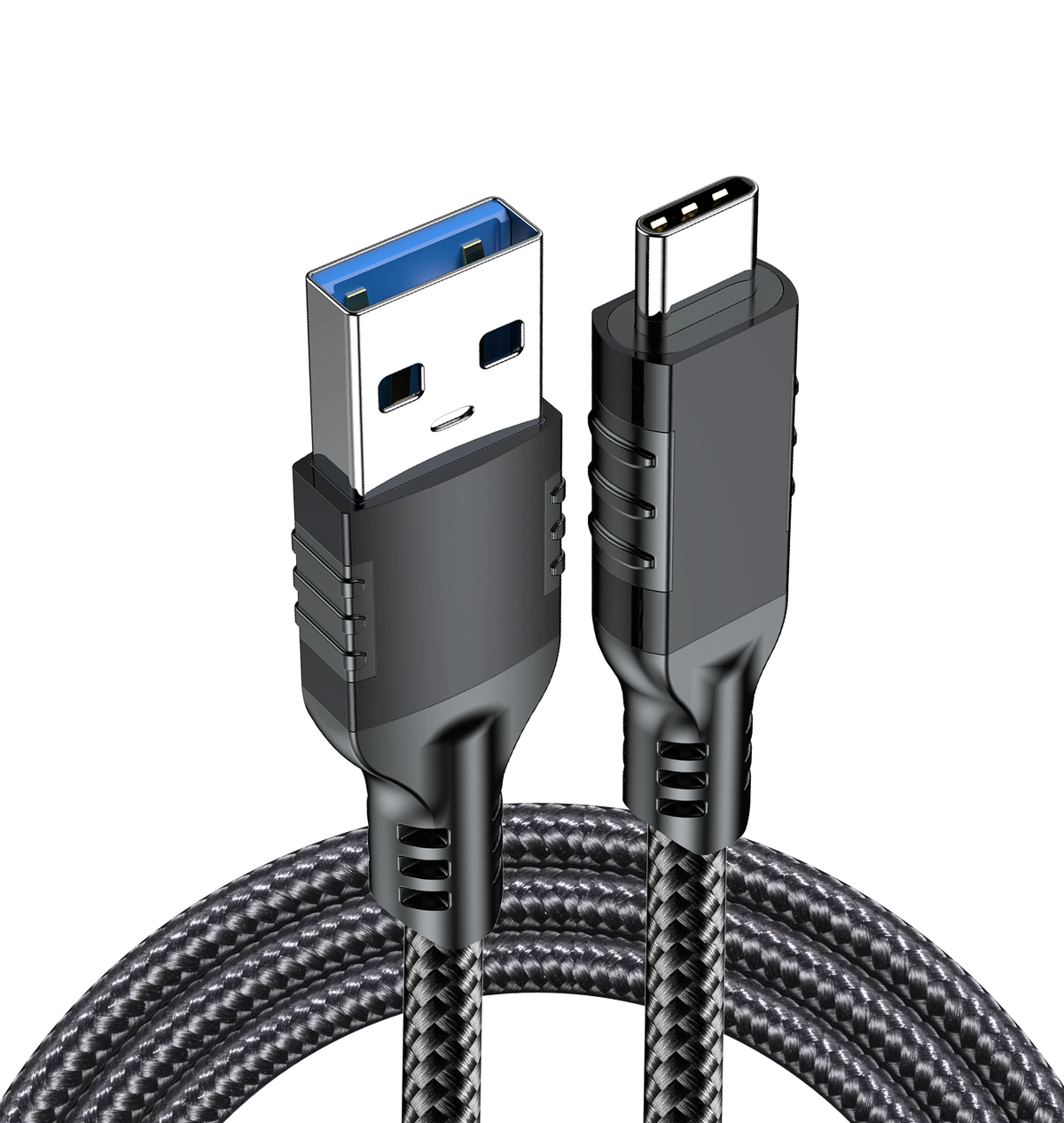 ELFESOUL USB 3.2 Gen 2 USB-A to USB-C Cable (10Gbps Data, 60W Fast Charging)