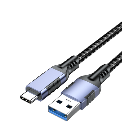 ELFESOUL USB 3.2 Gen 2 USB-A to USB-C Cable (10Gbps Data, 60W Fast Charging)