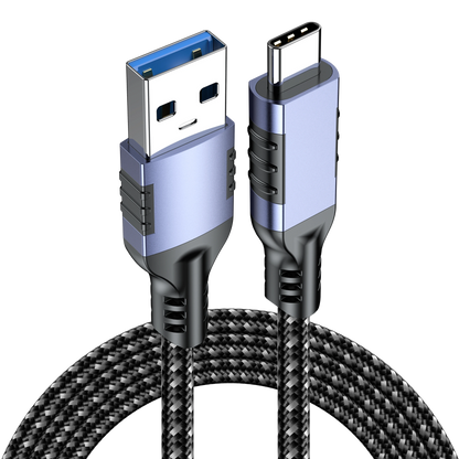 ELFESOUL USB 3.2 Gen 2 USB-A to USB-C Cable (10Gbps Data, 60W Fast Charging)