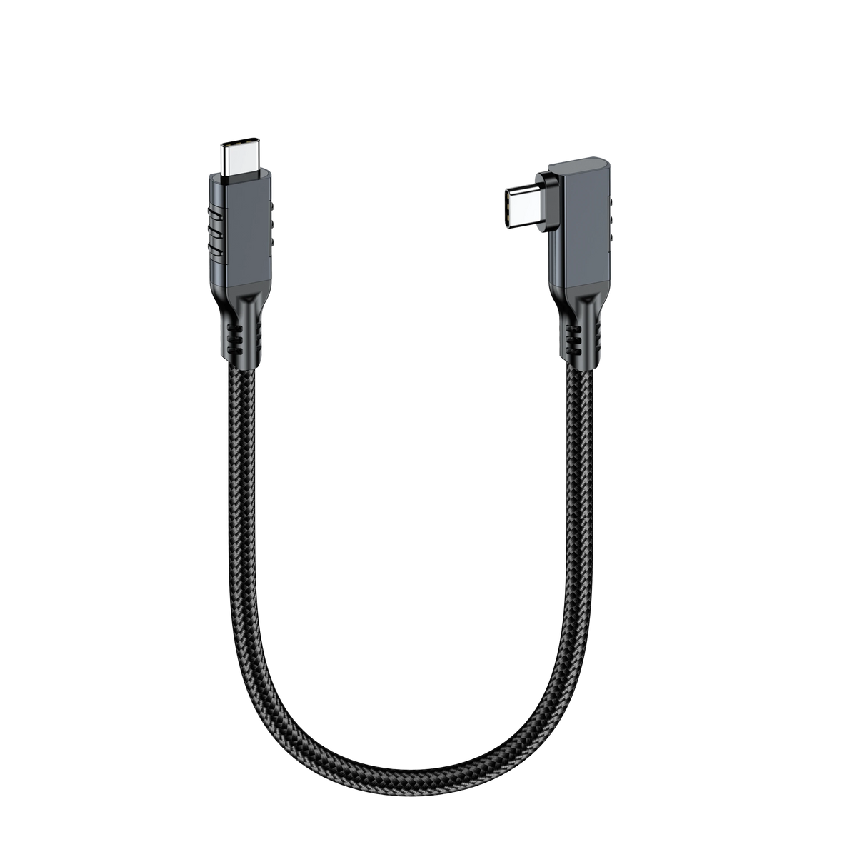 ELFESOUL USB4 Right Angle USB-C to USB-C Cable (40Gbps Data, 240W Fast Charging, 8K Video)
