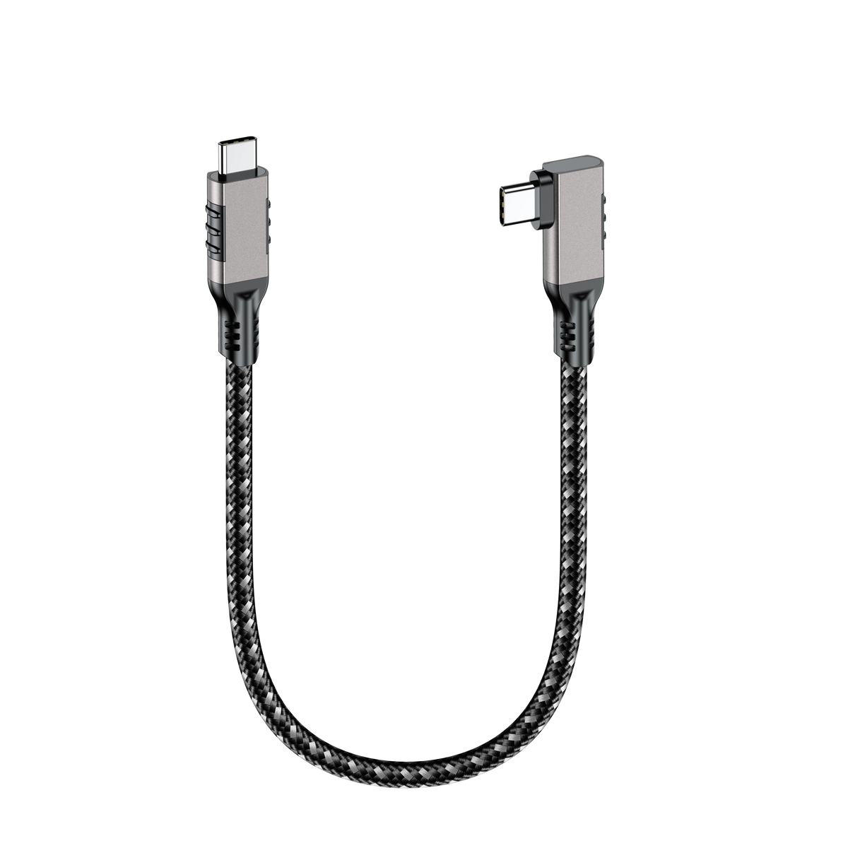 ELFESOUL USB4 Right Angle USB-C to USB-C Cable (40Gbps Data, 240W Fast Charging, 8K Video)