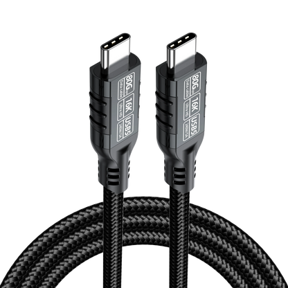 ELFESOUL USB5 USB-C to USB-C Cable (80Gbps Data, 240W Fast Charging, 16K Video)