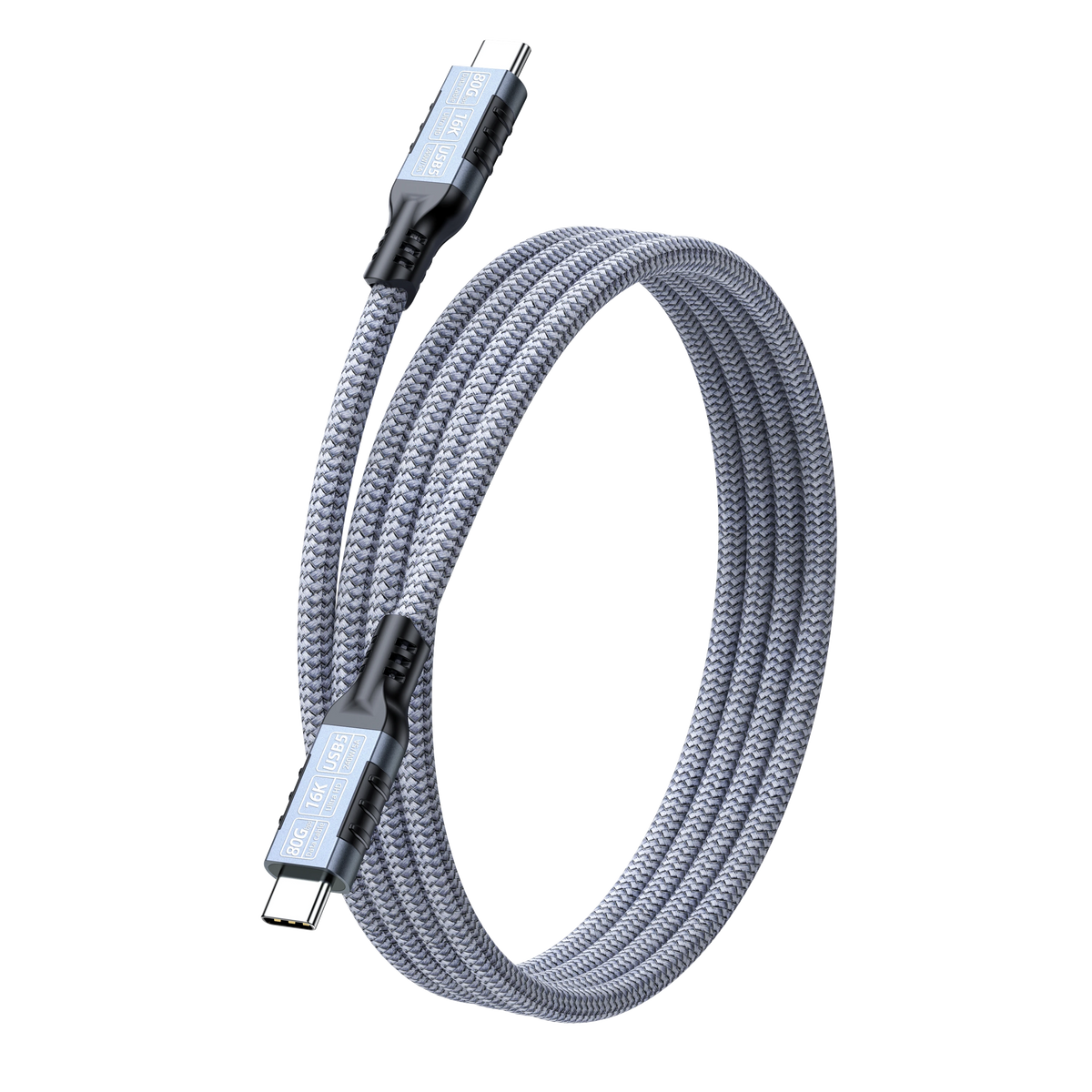 ELFESOUL USB5 USB-C to USB-C Cable (80Gbps Data, 240W Fast Charging, 16K Video)