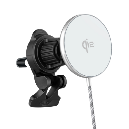 Color: Q206-01H White # Upward tilted angle of ELFESOUL magnetic car mount on vent bracket