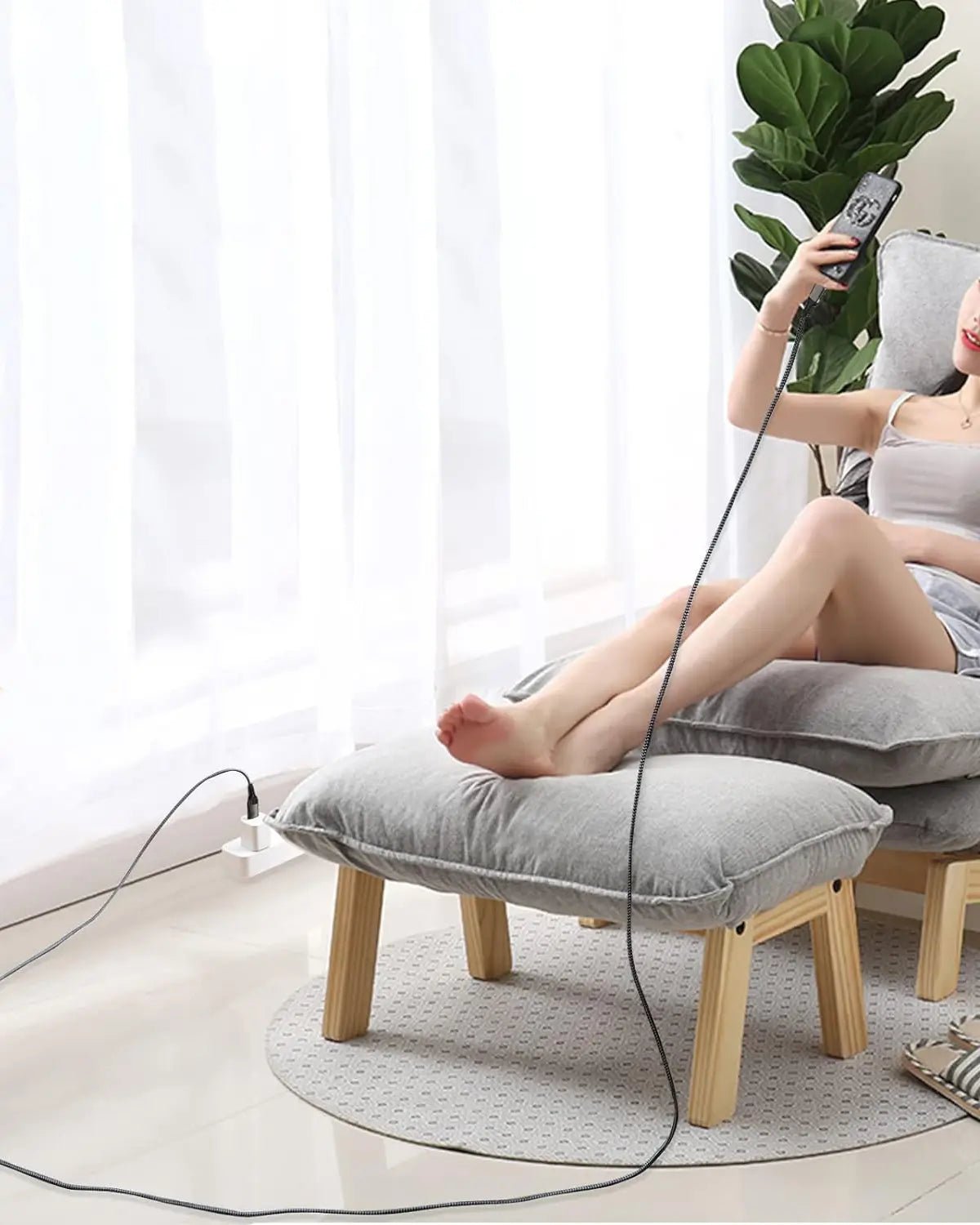 USB - A to USB - C, USB 3.2 Gen2, 20 Gbps Data Transfer, 60W USB C Cable Charging Cable - ELFESOUL