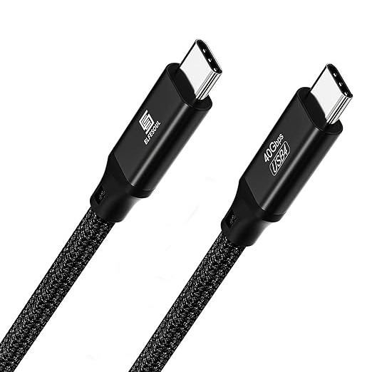USB - C to USB - C Cable 6.6ft, 8K HD Display, 40 Gbps Data Transfer, 240W USB 4 Charging Cable for Thunderbolt 3/4 Cable, MacBook Pro, Type - C Laptop, and More. - ELFESOUL